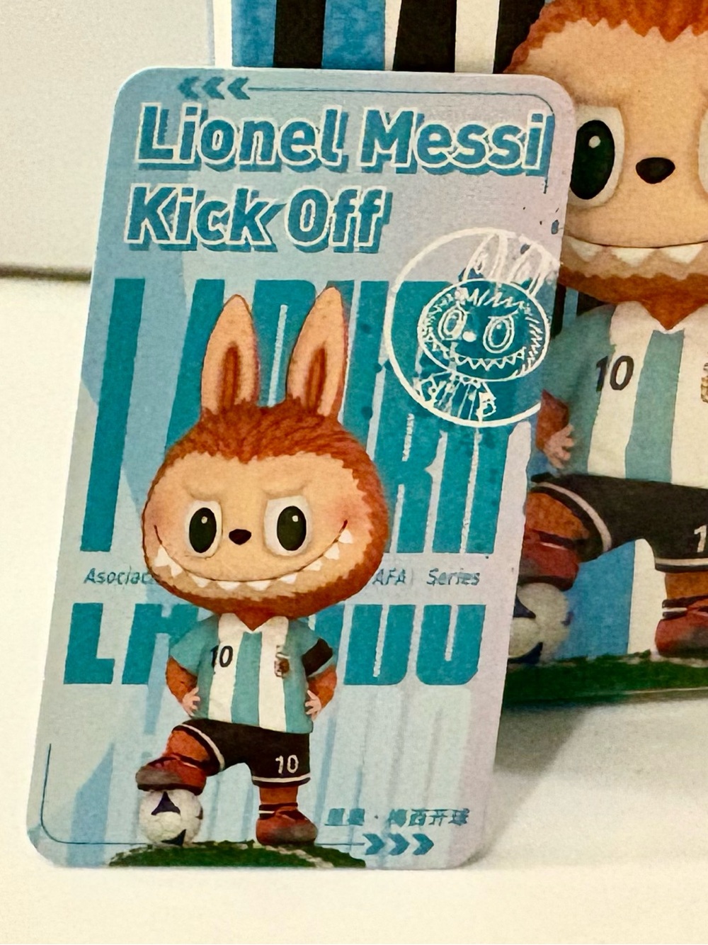 No. 10 Lionel Messi in Labubu collab with Argentina Soccer. Discontinued. - Picture 2 of 8